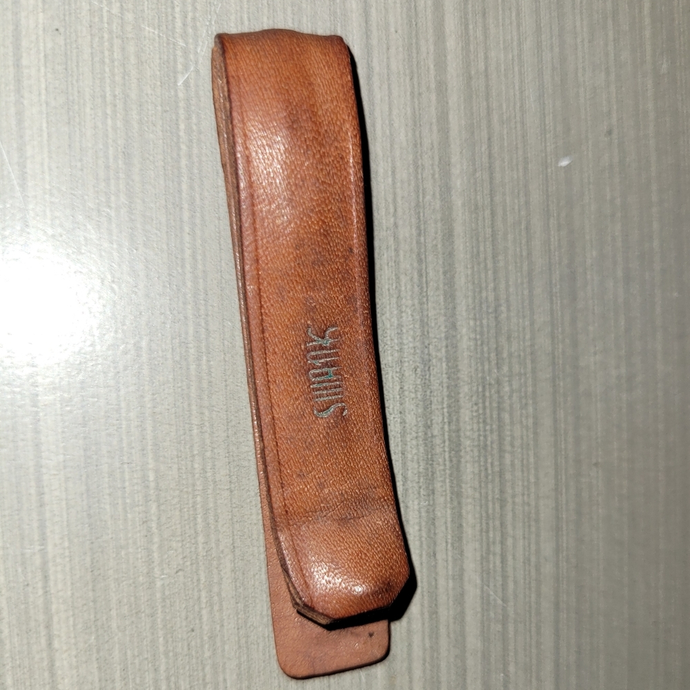 🤑Vintage SWANK Leather & Alligator Skin Money Clip - Picture 9 of 10